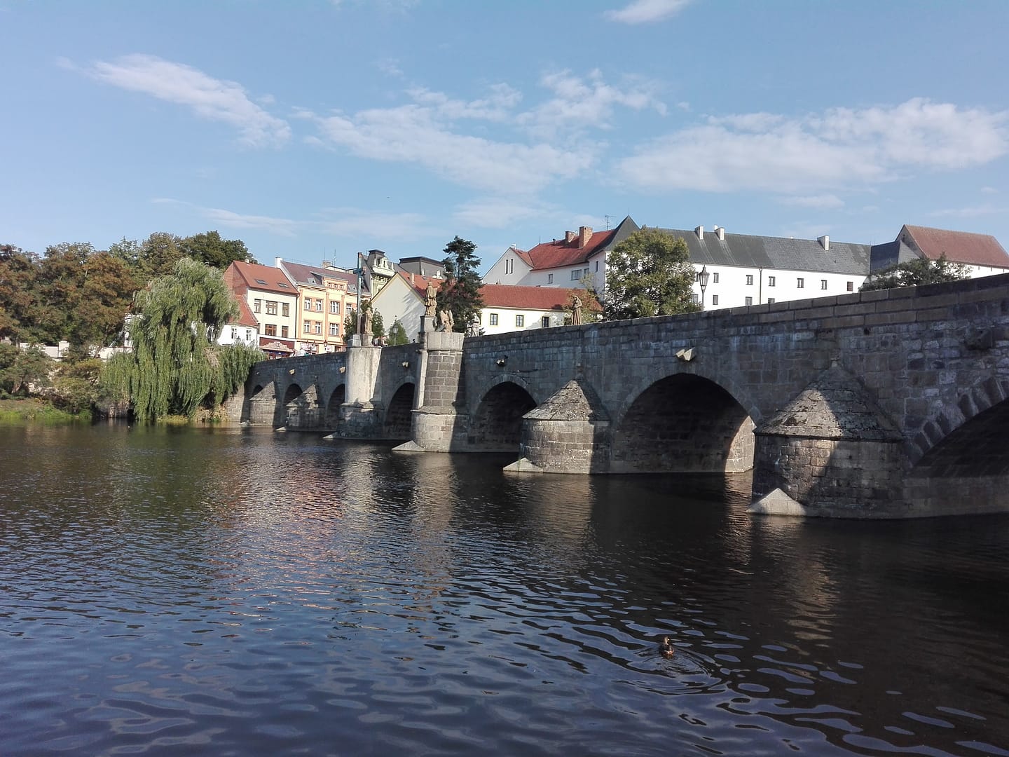 Pont de pedra de Písek sobre el riu Otava, el pont més antic de la República Txeca