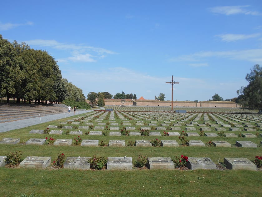 Interior de la fortalesa de Terezín, antic camp de concentració nazi durant la Segona Guerra Mundial