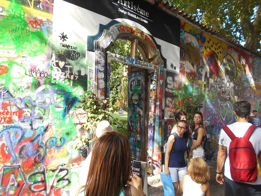 Mur de John Lennon a Praga
