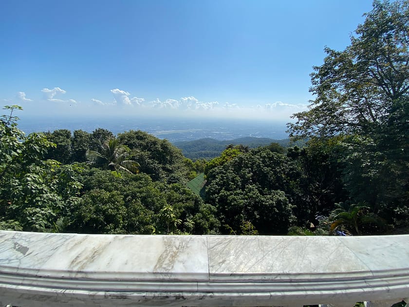 Vistes de Chiang Mai des del mirador del Wat Phra That Doi Suthep