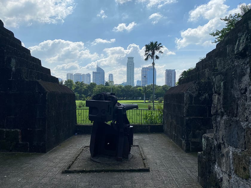 Canó històric espanyol a Fort Santiago, Manila